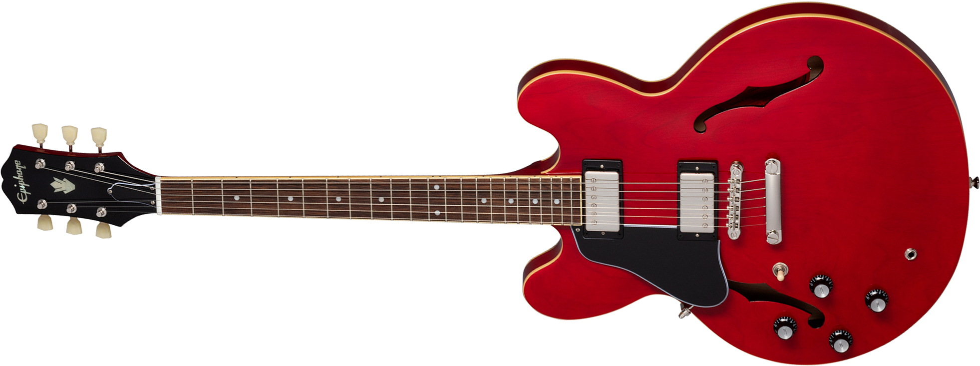 Epiphone Es335 Lh Ibg Original Gaucher 2h Ht Rw - Cherry - Guitare Électrique Gaucher - Main picture