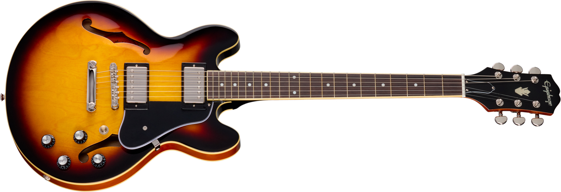 Epiphone Es339 Ibg 2h Ht Rw - Vintage Sunburst - Guitare Électrique 1/2 Caisse - Main picture