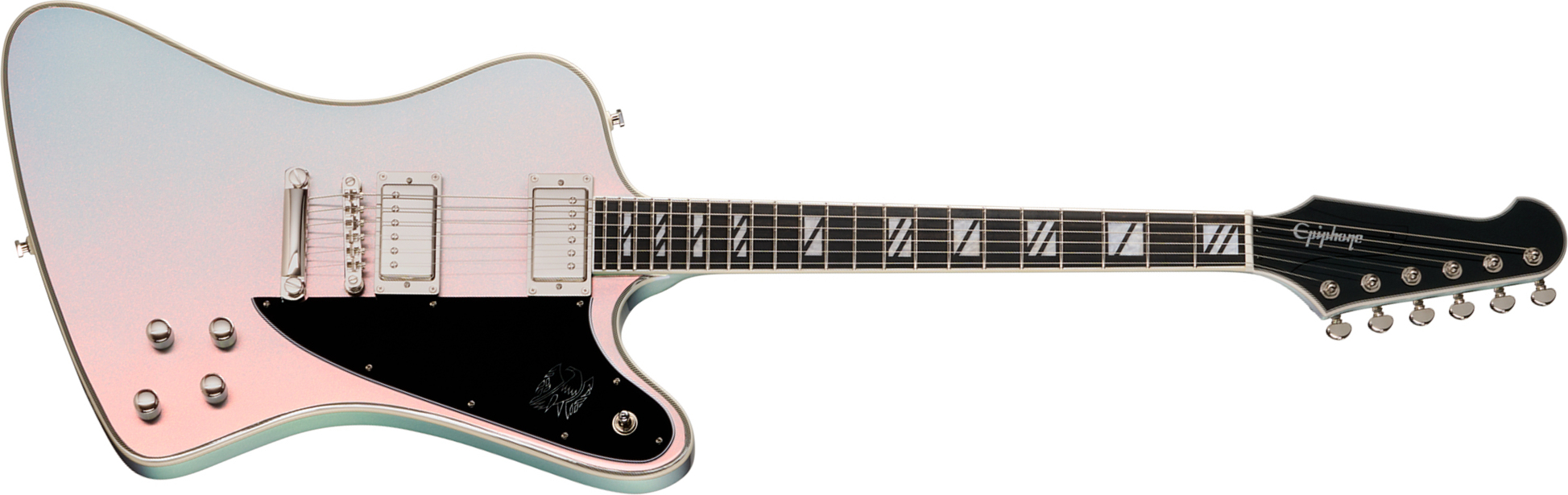 Epiphone Firebird Custom Futura Ibg 2h Ht Eb - Quicksilver Shift - Guitare Électrique MÉtal - Main picture