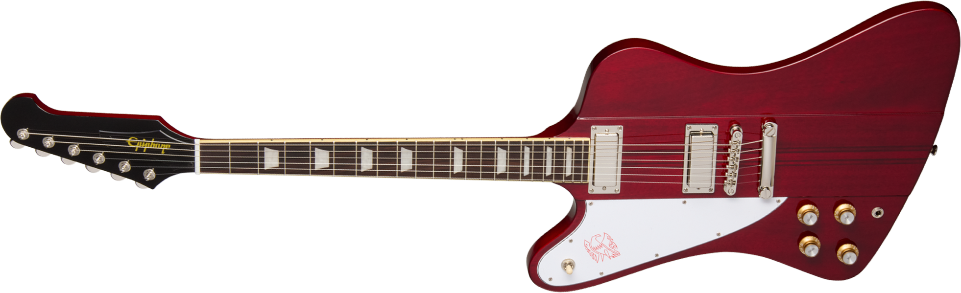 Epiphone Firebird Lh Ibg Original Gaucher 2h Ht Rw - Wine Red - Guitare Électrique RÉtro Rock - Main picture