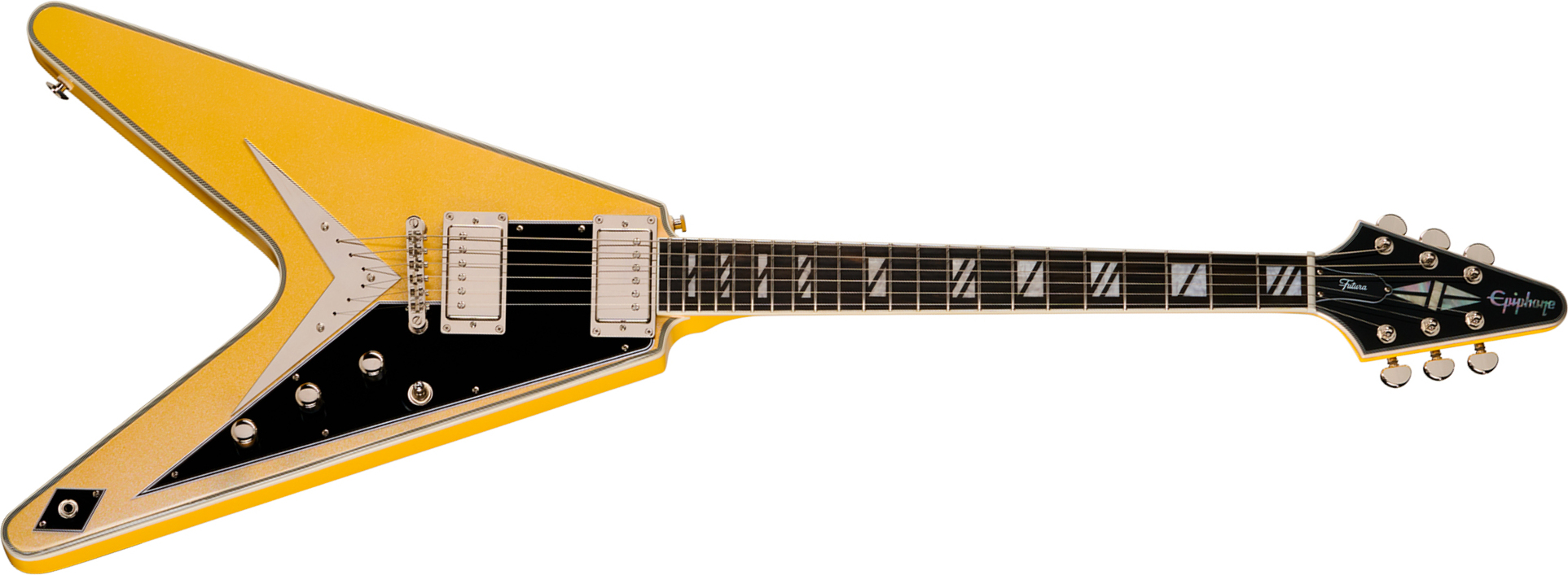 Epiphone Flying V Custom Futura Ibg 2h Ht Eb - Solaris Shift - Guitare Électrique MÉtal - Main picture