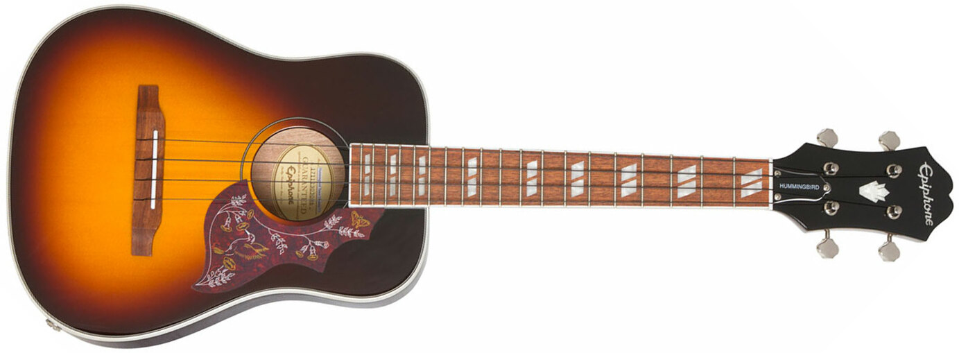 Epiphone Hummingbird Tenor Ukulele Outfit +housse - Tobacco Sunburst - UkulÉlÉ - Main picture