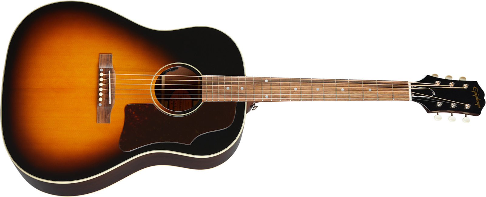 Epiphone J-45 Inspired By Gibson Dreadnought Epicea Acajou Lau - Aged Vintage Sunburst - Guitare Electro Acoustique - Main picture