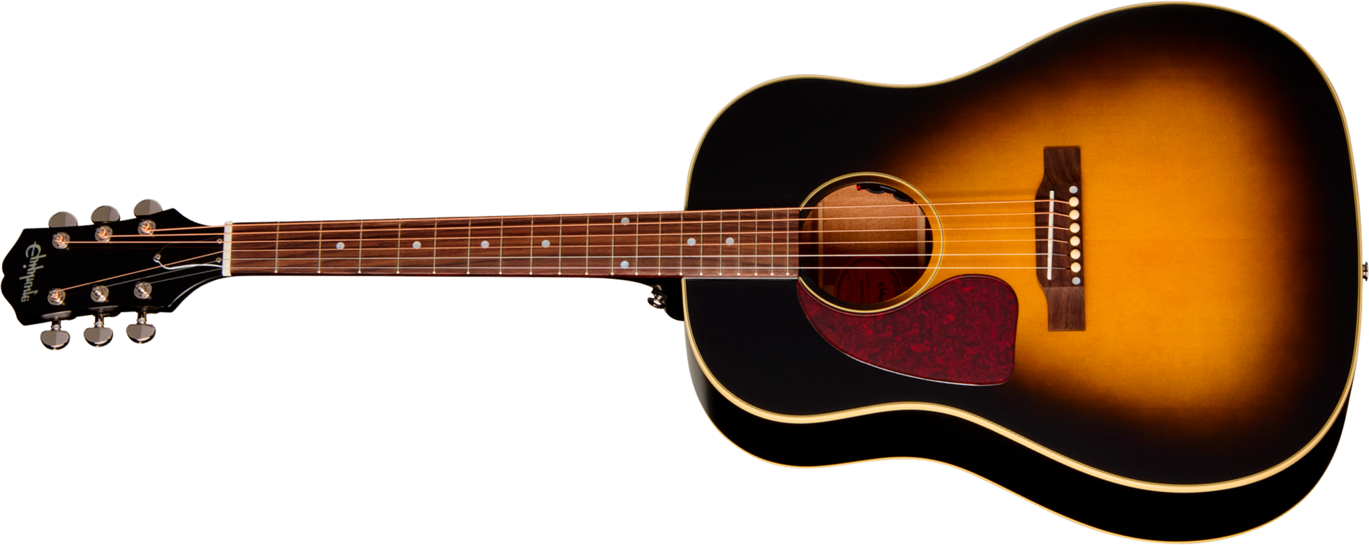 Epiphone J45 Standard Lh Ibg Dreadnought Gaucher Epicea Acajou Rw - Vintage Sunburst - Guitare Folk - Main picture