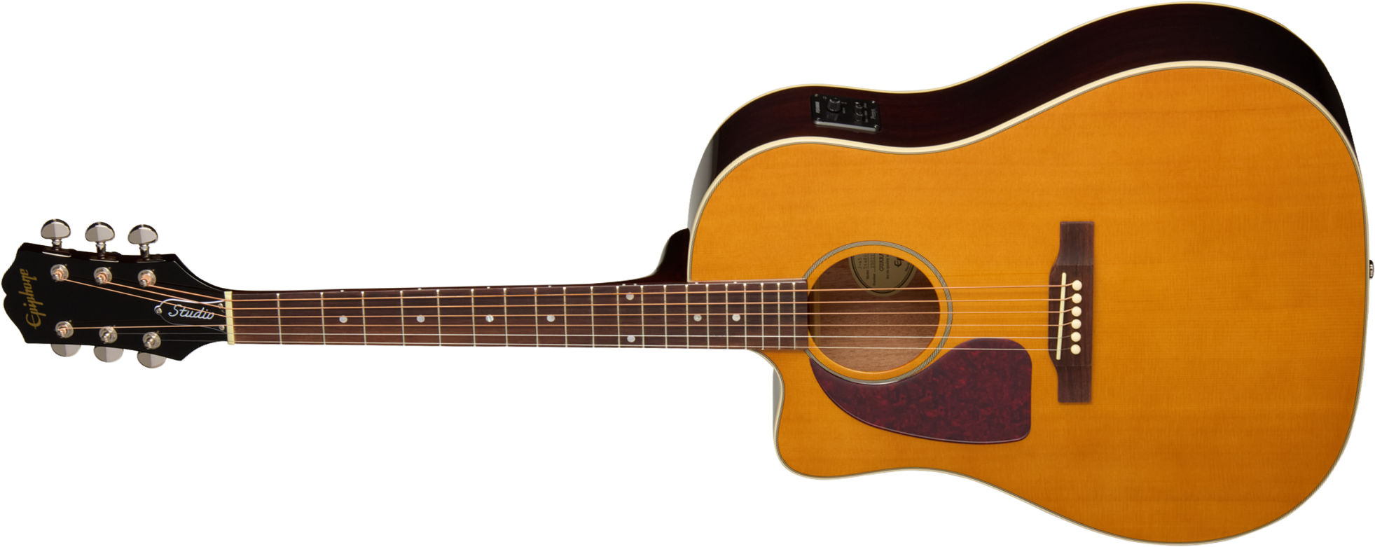 Epiphone J45 Studio Ec Lh Gaucher Ibg Dreadnought Cw Epicea Acajou Rw - Natural - Guitare Folk - Main picture
