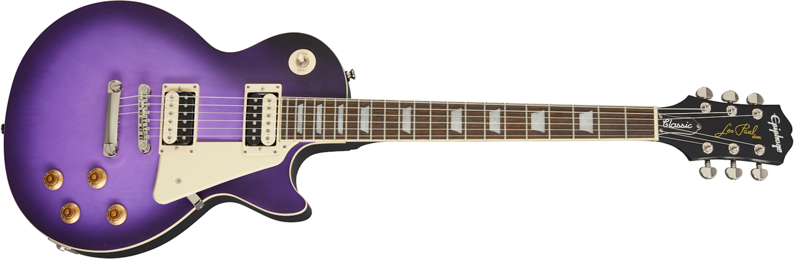 Epiphone Les Paul Classic 2h Ht Rw - Worn Purple - Guitare Électrique Single Cut - Main picture