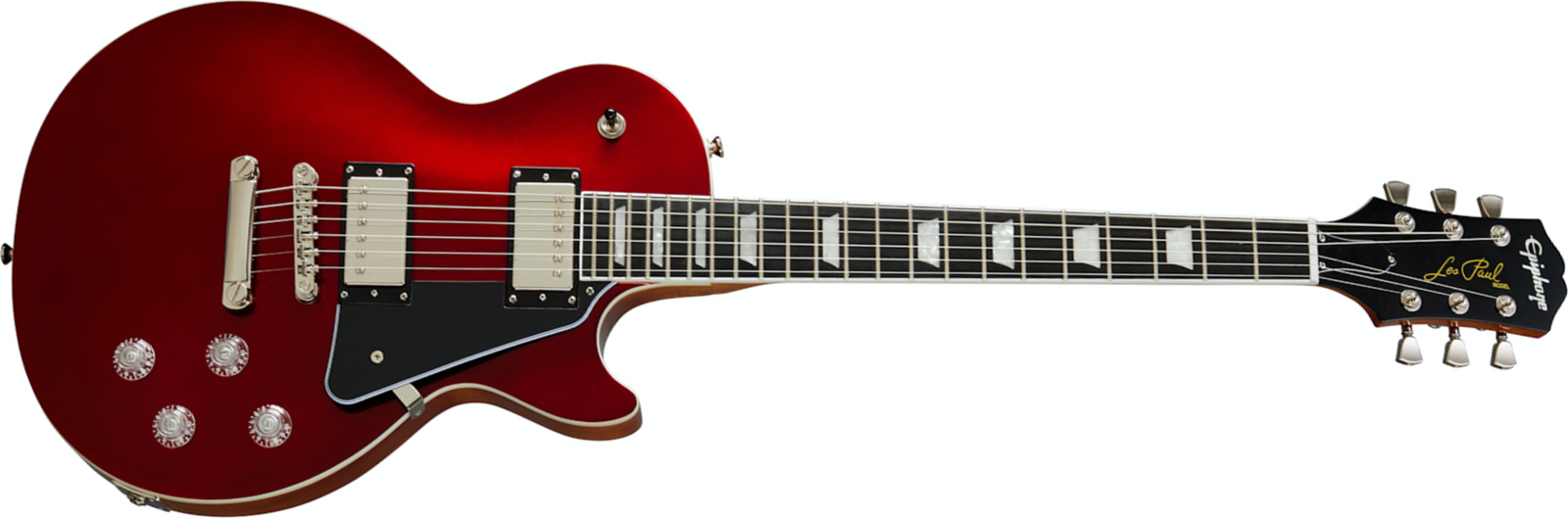 Epiphone Les Paul Modern 2h Ht Eb - Vintage Sparkling Burgundy - Guitare Électrique Single Cut - Main picture