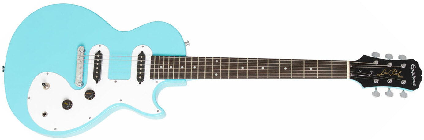 Epiphone Les Paul Sl Ss Ht - Pacific Blue - Guitare Électrique Single Cut - Main picture