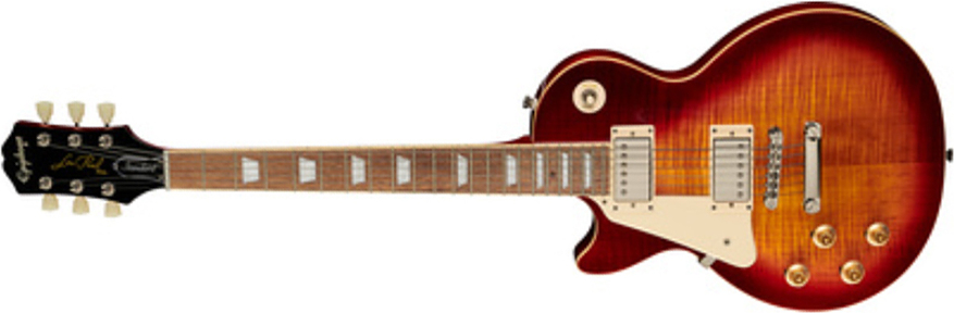 Epiphone Les Paul Standard 50s Gaucher 2h Ht Rw - Heritage Cherry Sunburst - Guitare Électrique Gaucher - Main picture