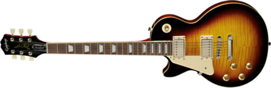 Epiphone Les Paul Standard 50s Lh Gaucher 2h Ht Rw - Vintage Sunburst - Guitare Électrique Gaucher - Main picture