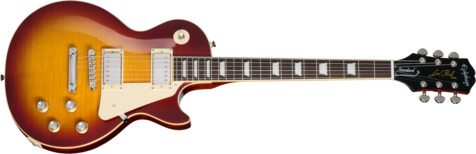 Epiphone Les Paul Standard 60s Figured Ibg Original 2h Ht Rw - Guitare Électrique Single Cut - Main picture