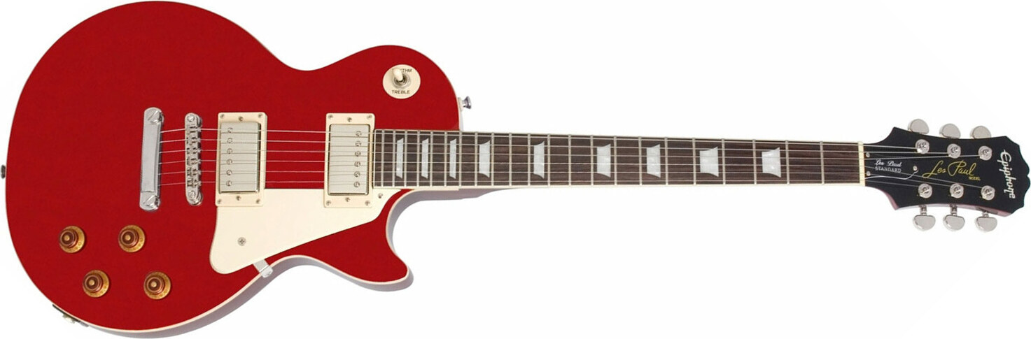 Epiphone Les Paul Standard Ch - Cardinal Red - Guitare Électrique Single Cut - Main picture