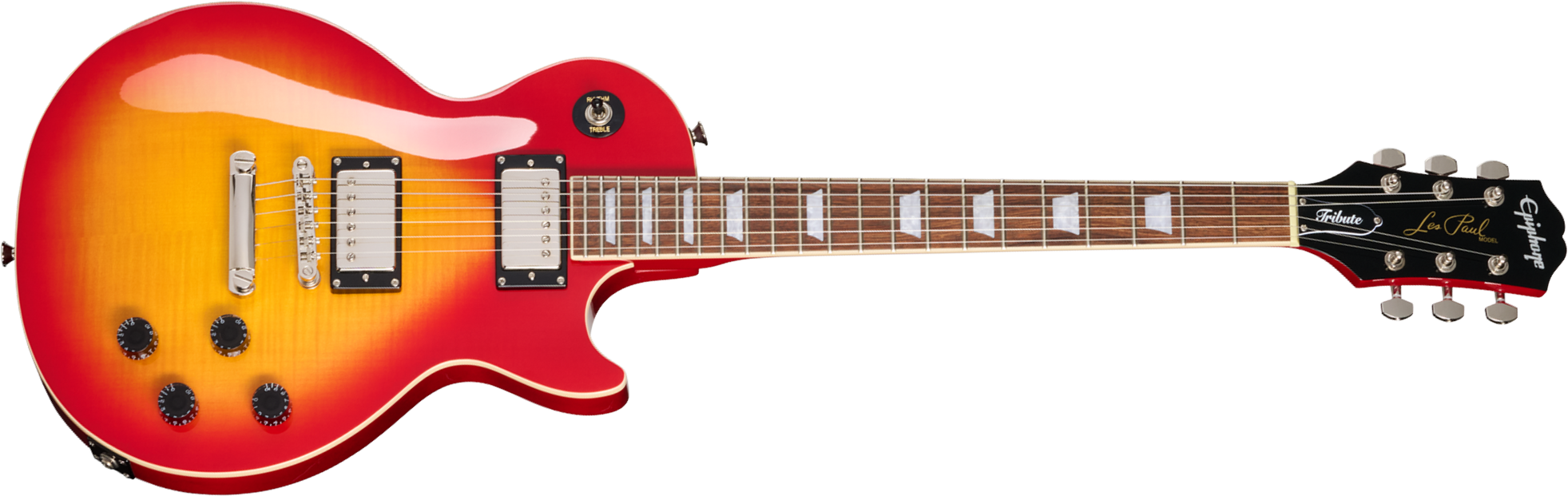 Epiphone Les Paul Tribute Plus Ibg 2h Ht Rw - Heritage Cherry Sunburst - Guitare Électrique Single Cut - Main picture