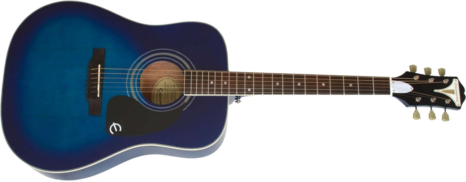 Epiphone Pro-1 Acoustic Dreadnought Epicea Acajou - Blueburst - Guitare Acoustique - Main picture