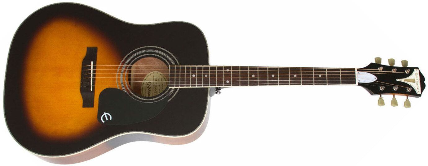 Epiphone Pro-1 Plus Acoustic Dreadnought Epicea Acajou - Vintage Sunburst - Guitare Acoustique - Main picture