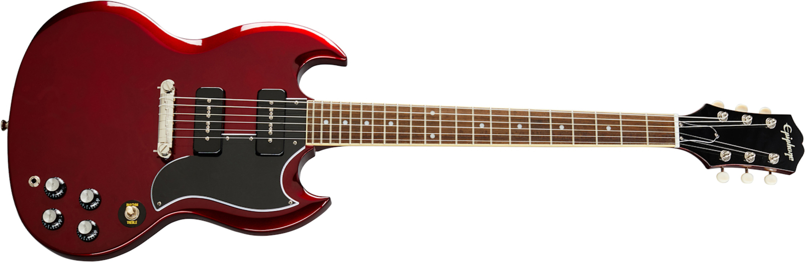 Epiphone Sg Special 2s P90 Ht Lau - Vintage Sparkling Burgundy - Guitare Électrique Double Cut - Main picture