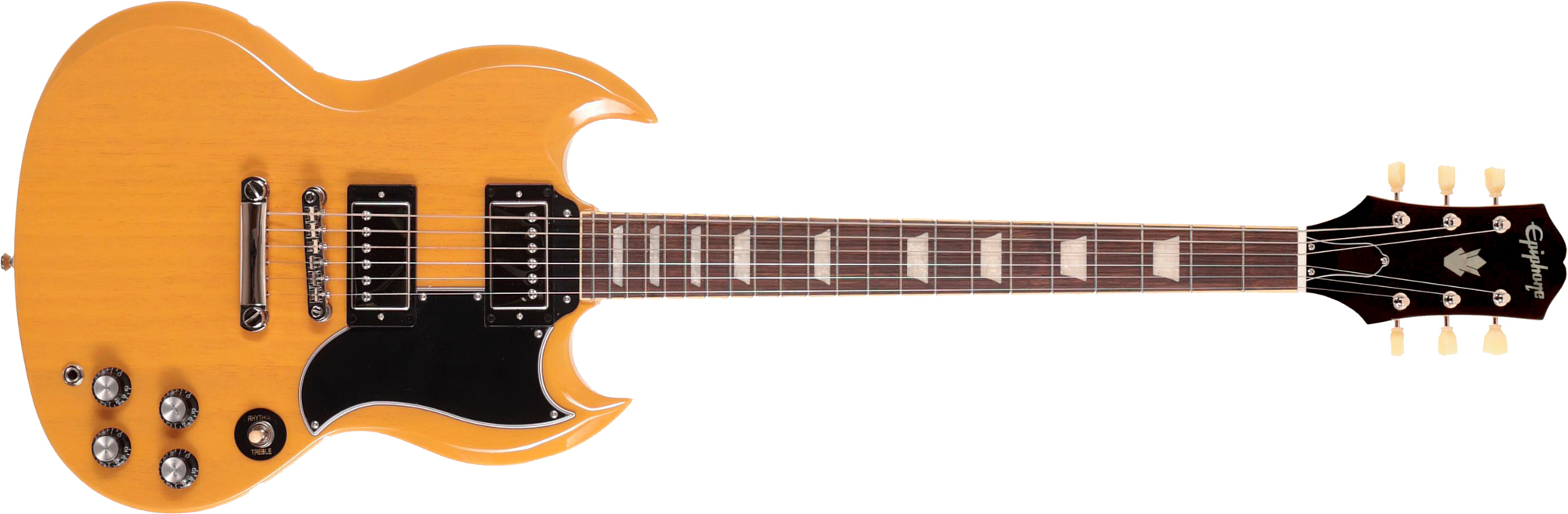 Epiphone Sg Standard Ibg Original Ltd 2h Ht Lau - Tv Yellow - Guitare Électrique Double Cut - Main picture