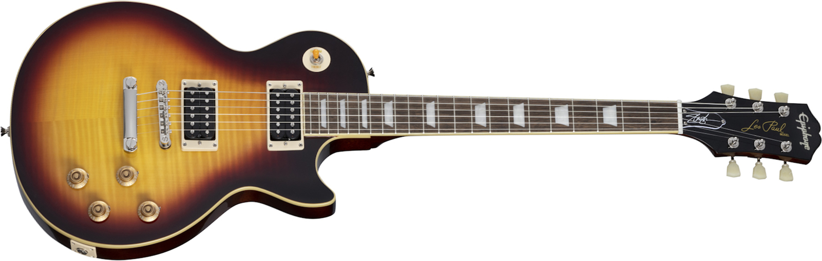 Epiphone Slash Les Paul Standard Signature 2h Ht Lau +etui - November Burst - Guitare Électrique Single Cut - Main picture