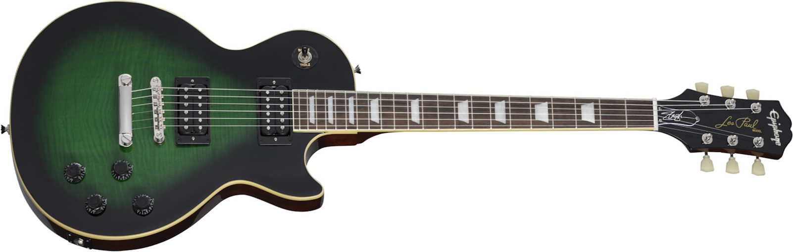 Epiphone Slash Les Paul Standard Signature 2h Ht Lau +etui - Anaconda Burst - Guitare Électrique Single Cut - Main picture