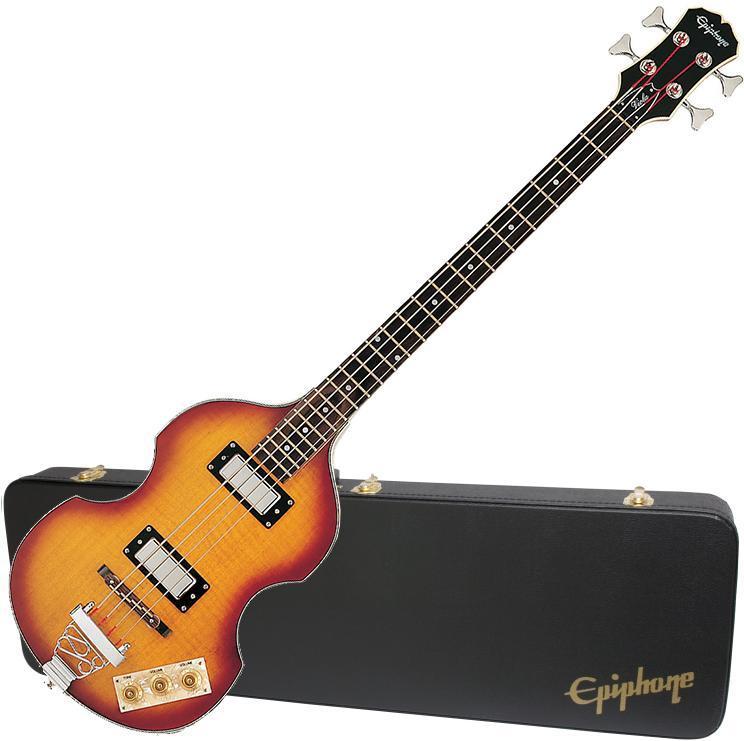 Pack basse electrique Epiphone Viola Bass + Case - Vintage sunburst