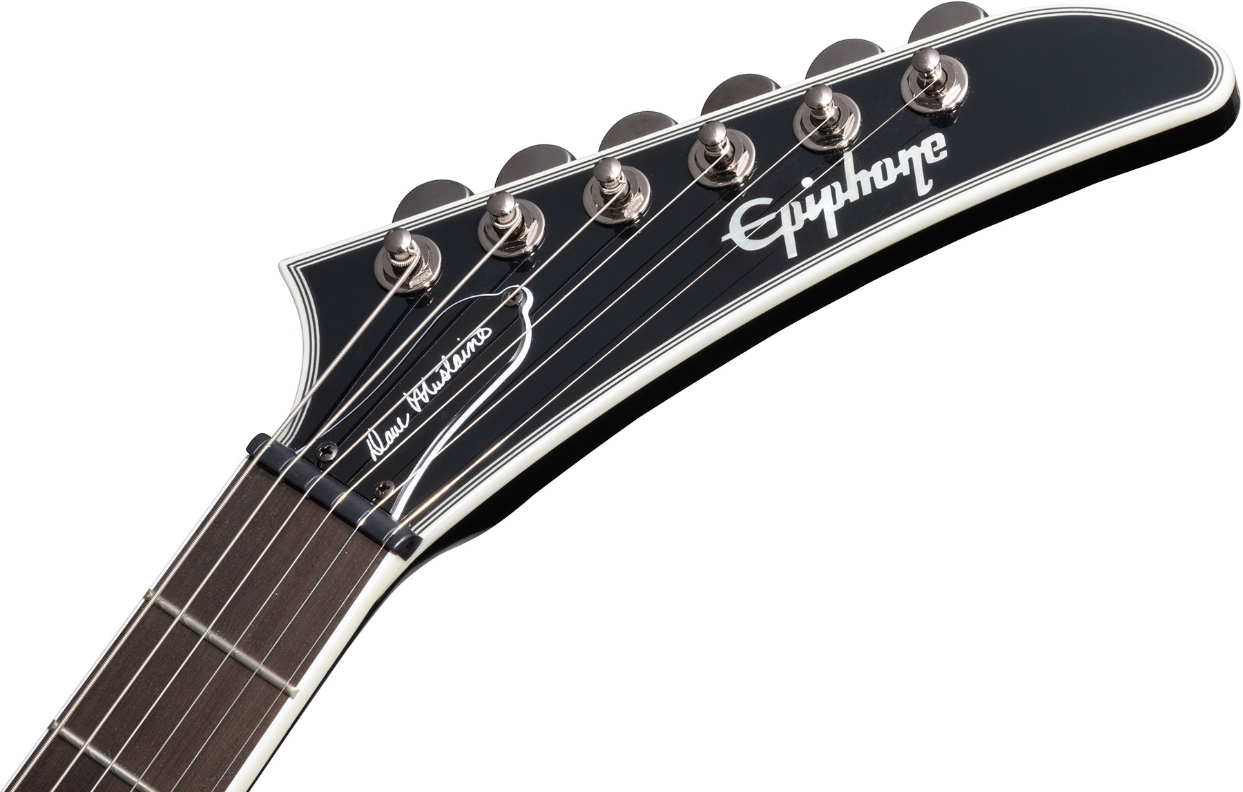 Epiphone Dave Mustaine Flying V Prophecy 2h Fishman Fluence Ht Eb - Black Metallic - Guitare Électrique MÉtal - Variation 6