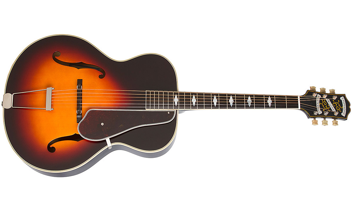 Epiphone De Luxe Classic Masterbilt Century Archtop Epicea Erable 2016 - Vintage Sunburst - Guitare Electro Acoustique - Variation 1