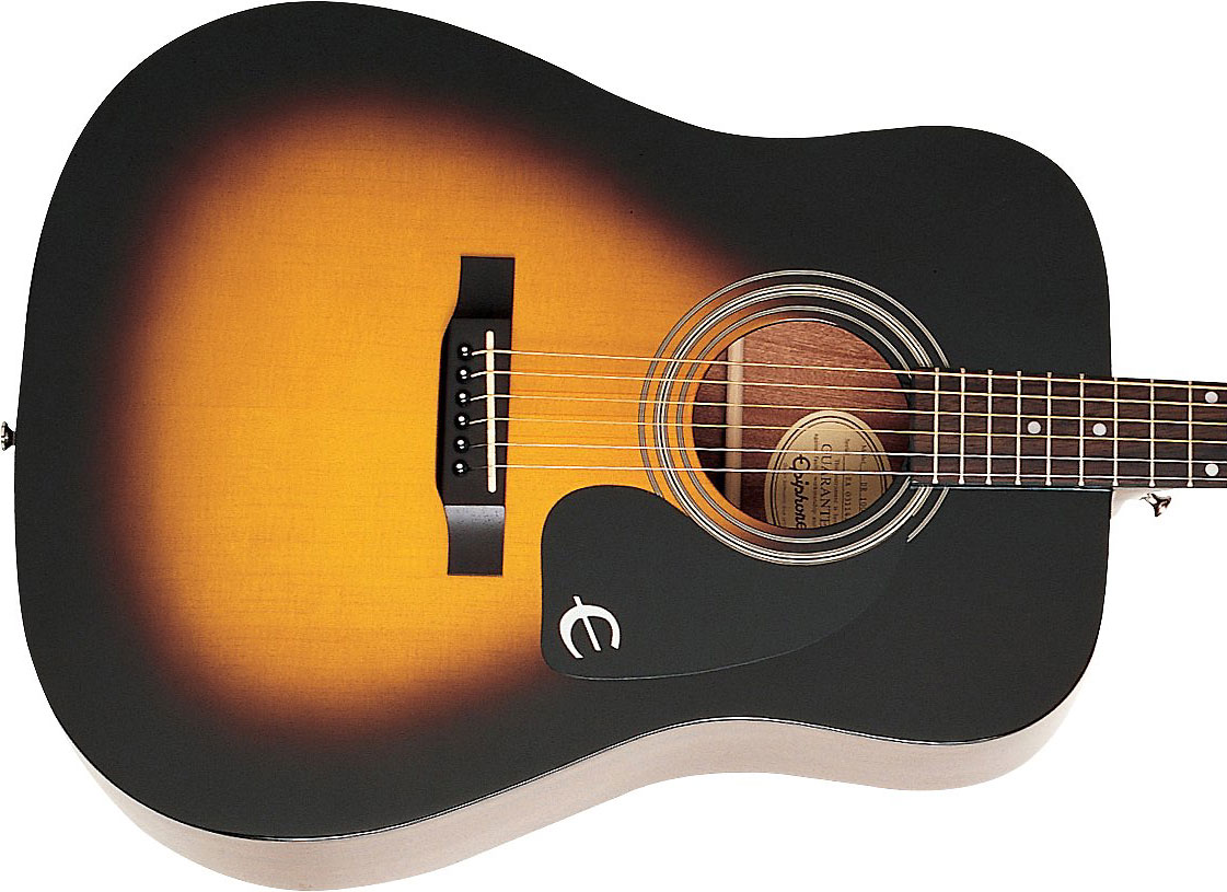 Epiphone Songmaker Dr-100 Dreadnought Epicea Acajou Pf - Vintage Sunburst - Guitare Acoustique - Variation 2