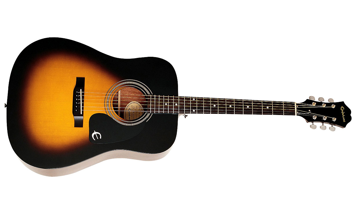 Epiphone Songmaker Dr-100 Dreadnought Epicea Acajou Pf - Vintage Sunburst - Guitare Acoustique - Variation 1