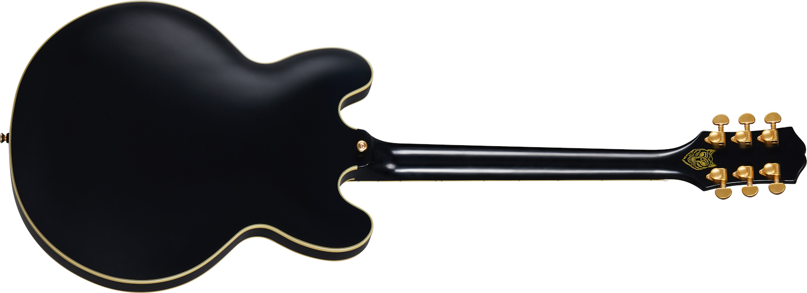 Epiphone Emily Wolfe Sheraton Stealth 2h Ht Lau - Black Aged - Guitare Électrique 1/2 Caisse - Variation 1