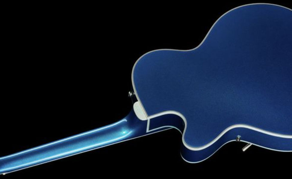 Epiphone Emperor Swingster Archtop 2h Trem Lau - Delta Blue Metallic - Guitare Électrique 3/4 Caisse & Jazz - Variation 2