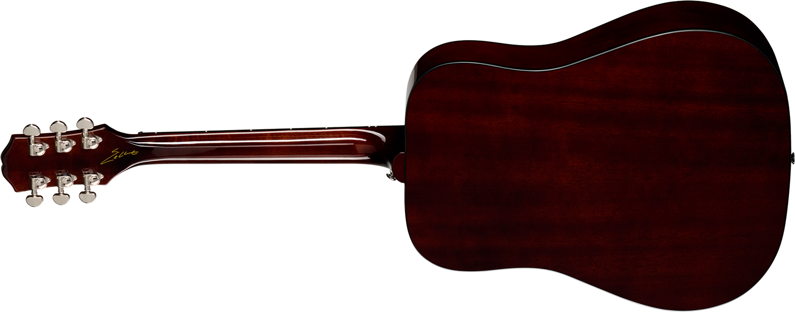 Epiphone Eric Church Hummingbird Dark Signature Dreadnought Shsc Epicea Acajou Rw - Cobra Burst - Guitare Folk - Variation 1