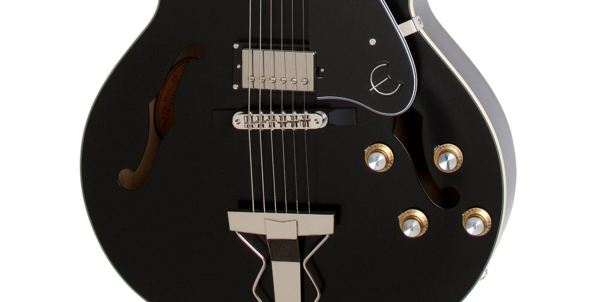 Epiphone Es175 Premium Outfit Ltd Run Ch - Ebony - Guitare Électrique 1/2 Caisse - Variation 2