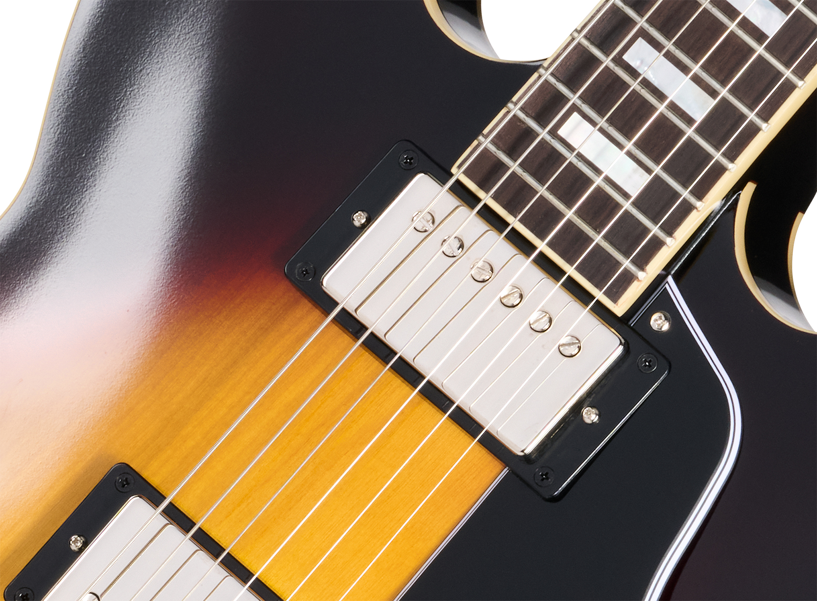 Epiphone Es335 1962 Reissue Ins.by.g.c 2h Gibson Ht Rw - Vintage Burst - Guitare Électrique 1/2 Caisse - Variation 3