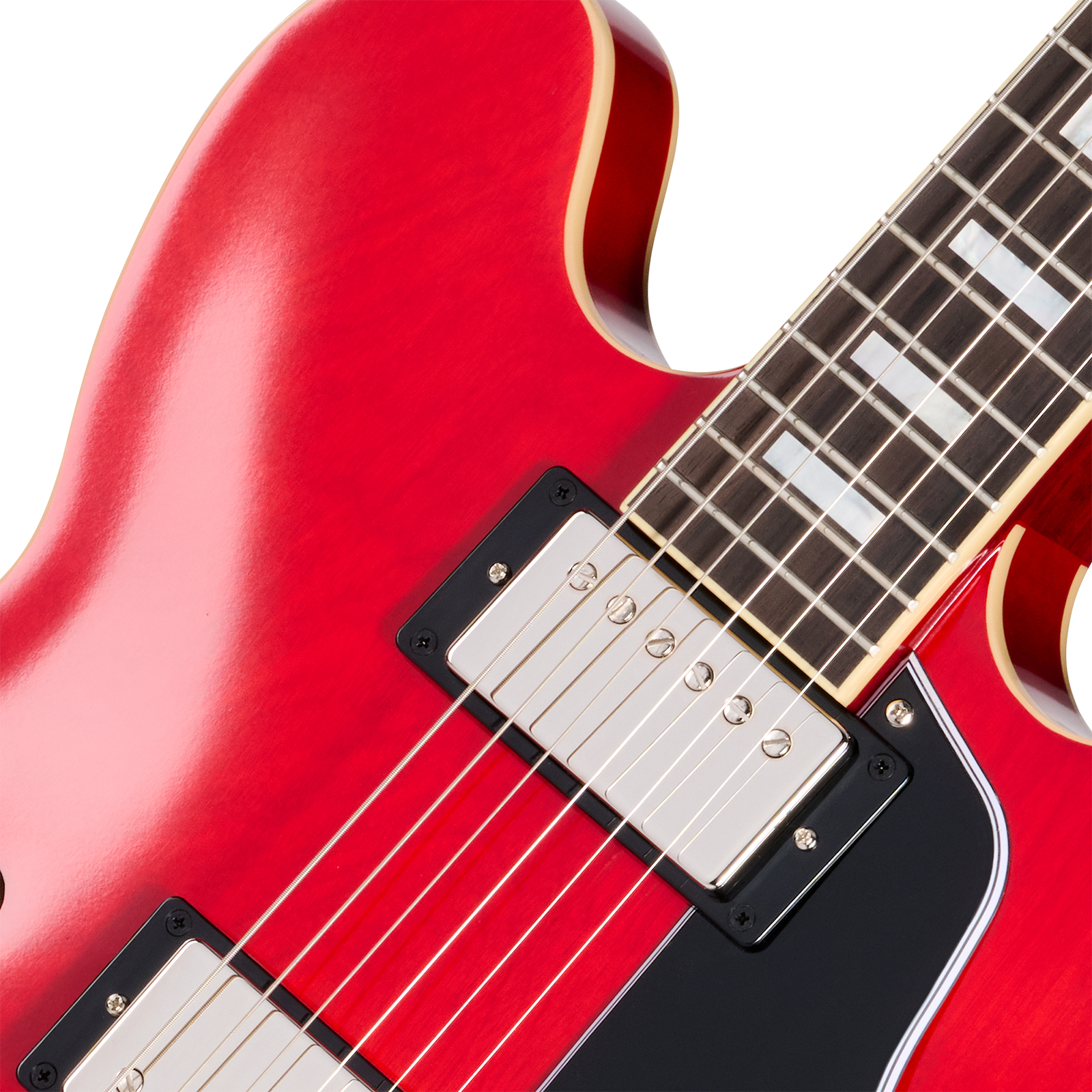 Epiphone Es335 1962 Reissue Lh Ibgc Gaucher 2h Gibson Ht Rw - Sixties Cherry - Guitare Électrique 1/2 Caisse - Variation 2