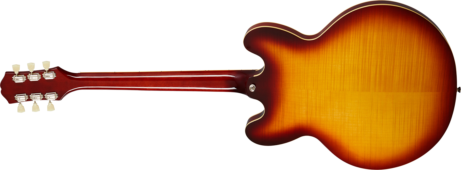 Epiphone Es335 Figured Ibg Original 2h Ht Rw - Raspberry Tea Burst - Guitare Électrique 1/2 Caisse - Variation 1