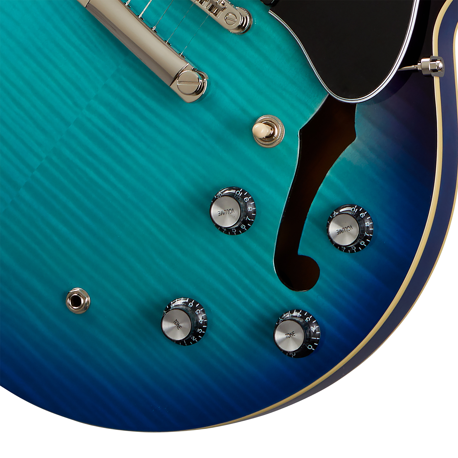 Epiphone Es335 Figured Ibg Original 2h Ht Rw - Blueberry Burst - Guitare Électrique 1/2 Caisse - Variation 3