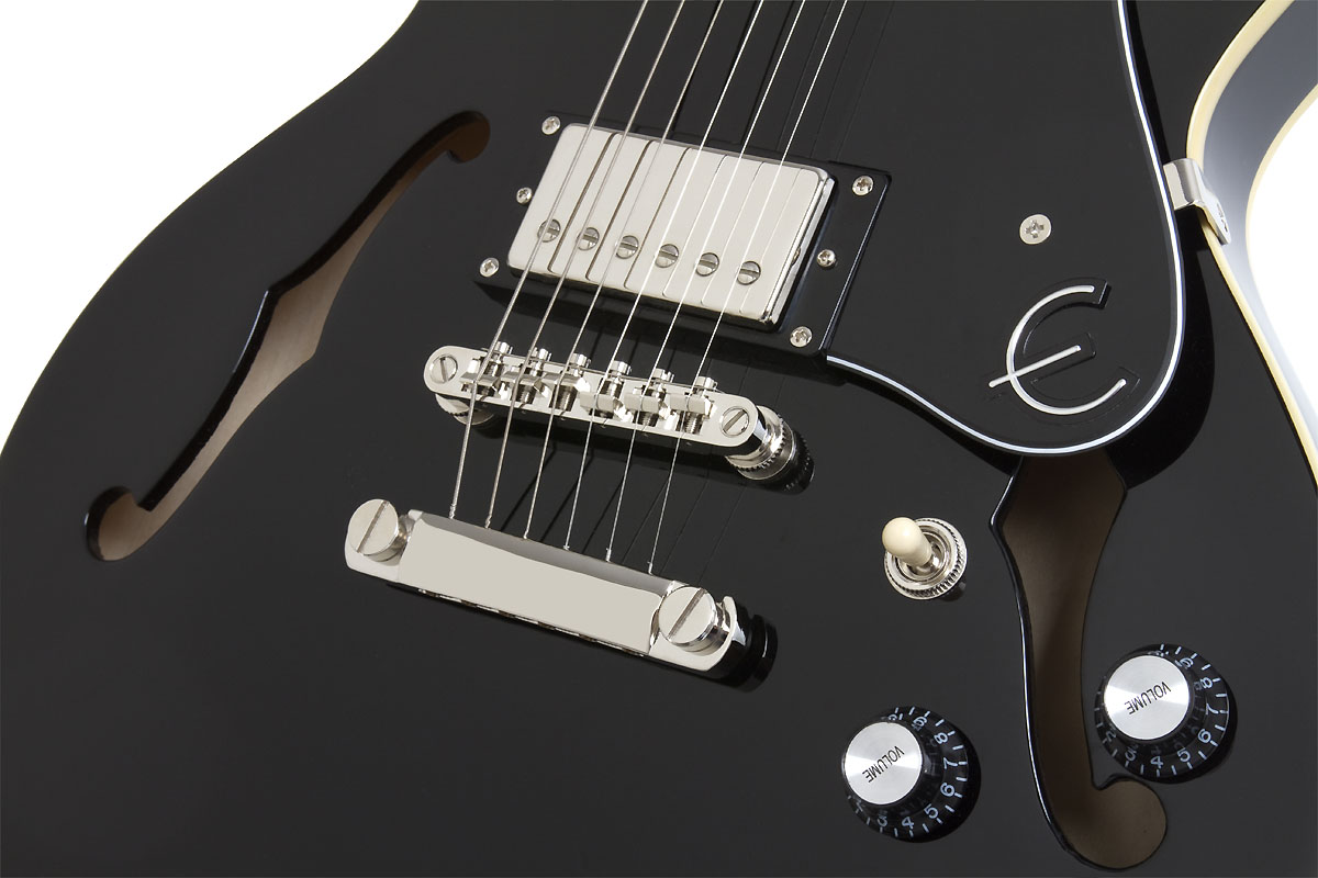 Epiphone Es-339 Pro Ch - Ebony - Guitare Électrique 1/2 Caisse - Variation 3