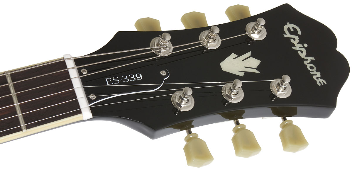 Epiphone Es-339 Pro Ch - Ebony - Guitare Électrique 1/2 Caisse - Variation 4