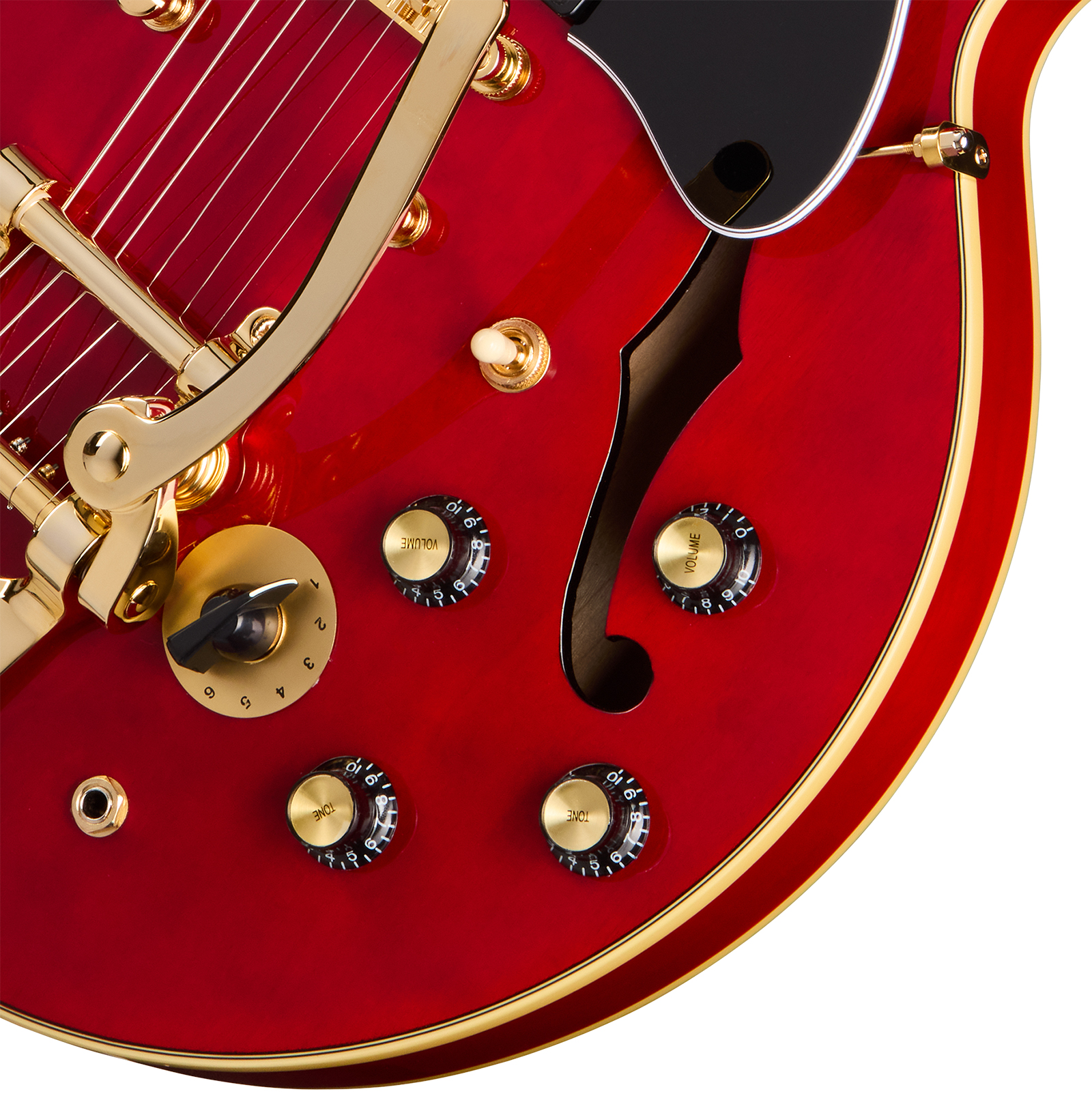 Epiphone Es345 Back To The Future Ltd 2h Trem Bigsby  Rw - Cherry Red - Guitare Électrique 1/2 Caisse - Variation 3