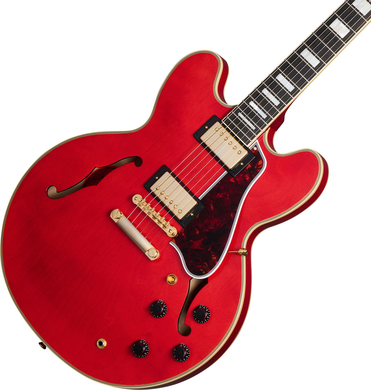 Epiphone Es355 1959 Inspired By 2h Gibson Ht Eb - Vos Cherry Red - Guitare Électrique 1/2 Caisse - Variation 3
