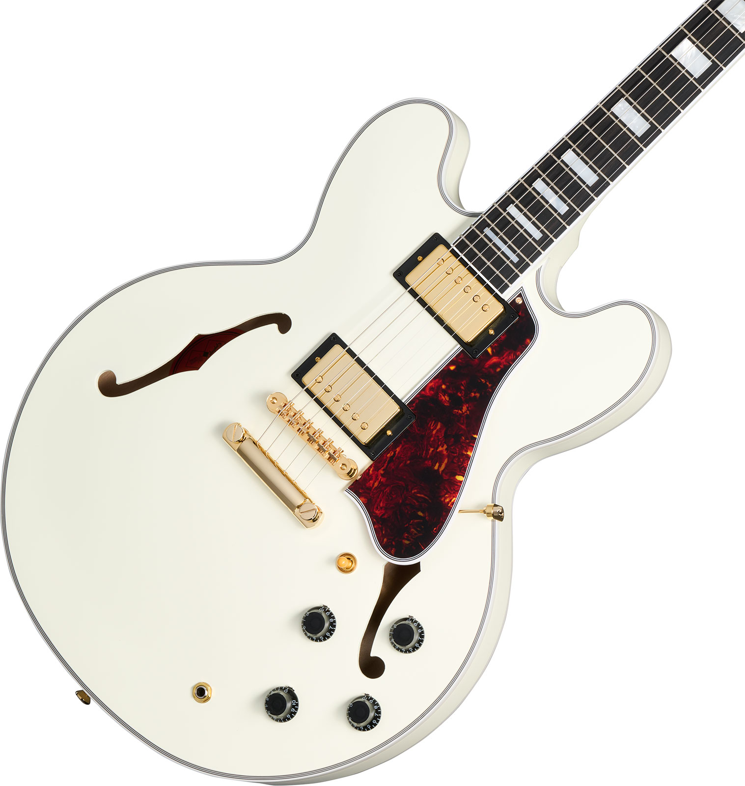 Epiphone Es355 1959 Inspired By 2h Gibson Ht Eb - Vos Classic White - Guitare Électrique 1/2 Caisse - Variation 3