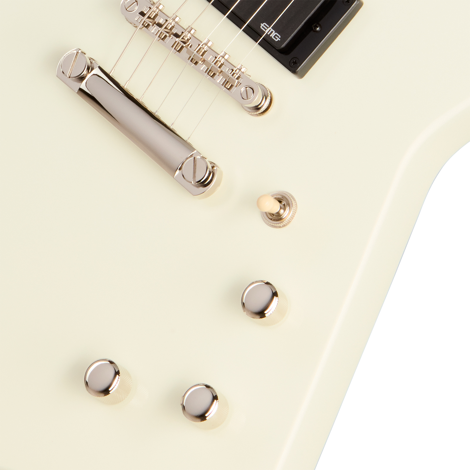Epiphone Explorer 80s Ibg 2h Emg Ht Rw - Classic White - Guitare Électrique MÉtal - Variation 3