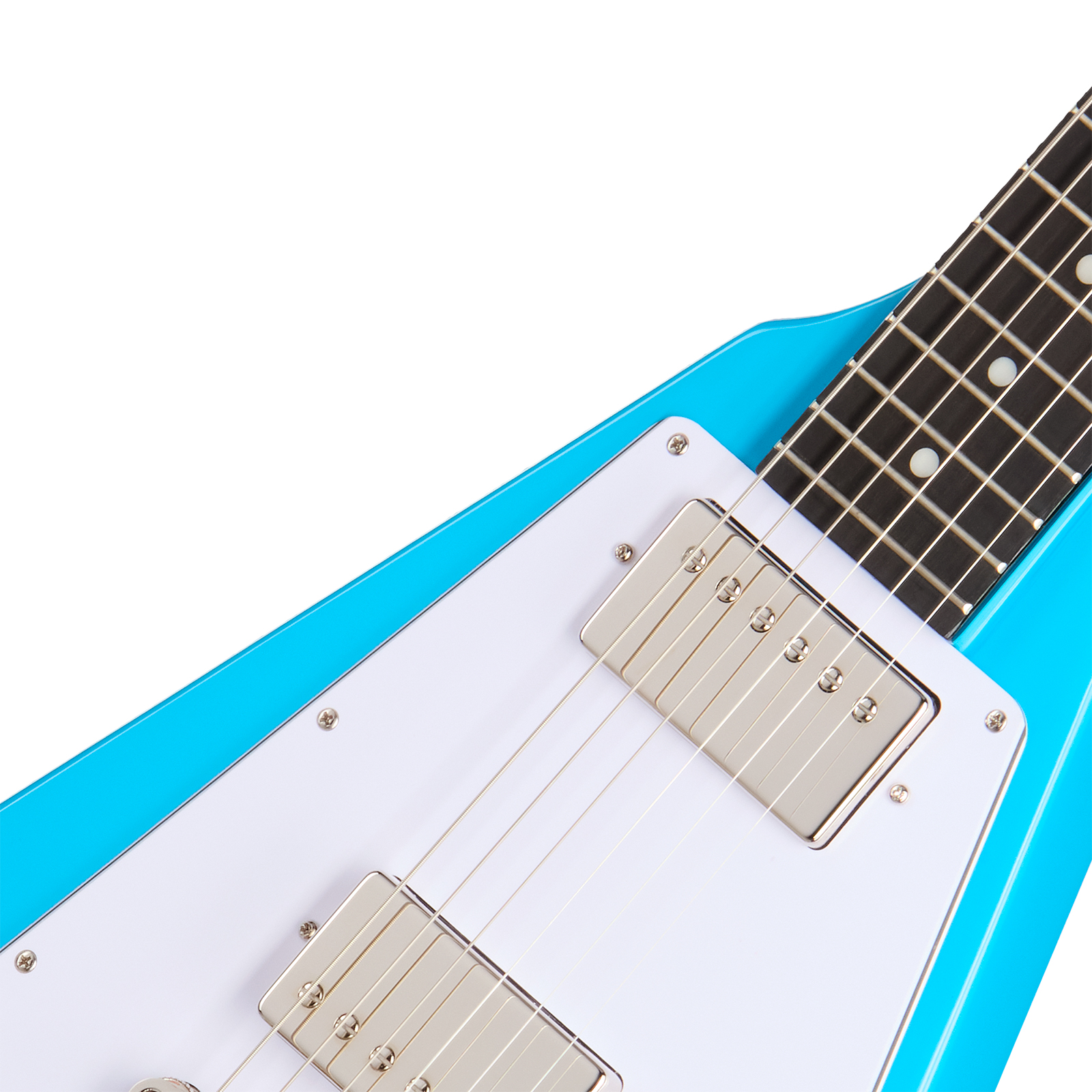 Epiphone Flying V 70 Ibg  2h Ht Eb - Maui Blue - Guitare Électrique MÉtal - Variation 2