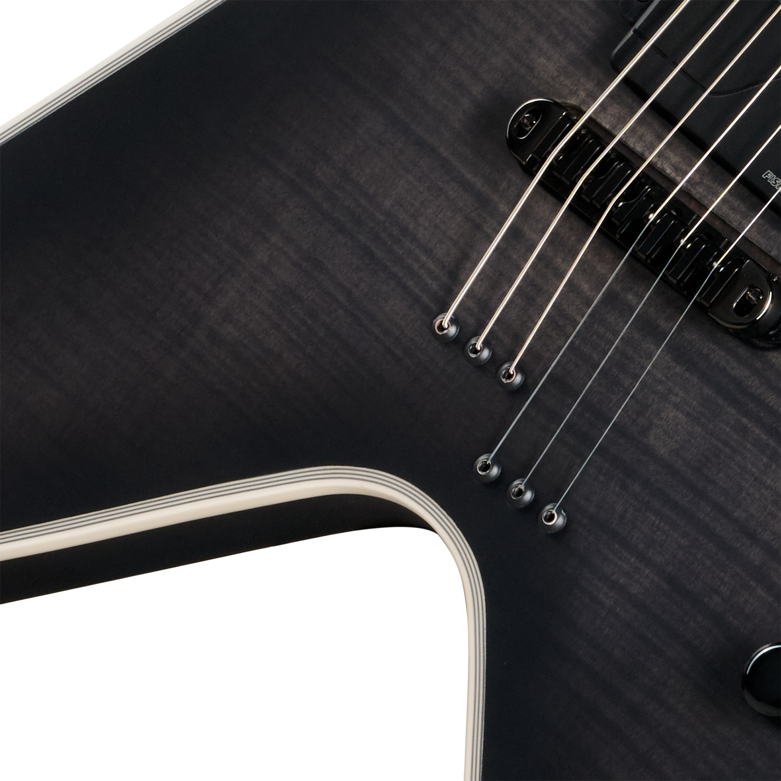Epiphone Flying V Prophecy Modern 2h Fishman Fluence Ht Eb - Obsidian Storm Satin - Guitare Électrique MÉtal - Variation 2