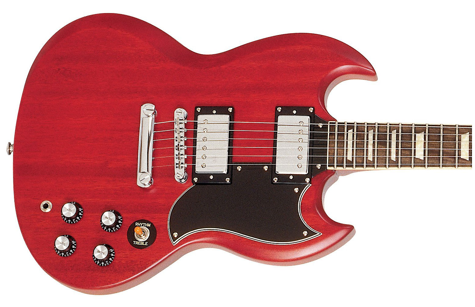 Epiphone G-400 Worn Ch - Worn Cherry - Guitare Électrique Double Cut - Variation 2