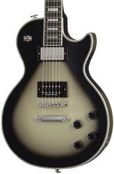 Guitare électrique single cut Epiphone Adam Jones Les Paul Custom Julie Heffernans  Self Portrait Rose - Antique silverburst