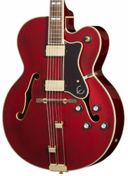 Guitare électrique 3/4 caisse & jazz Epiphone Archtop Broadway - Dark wine red