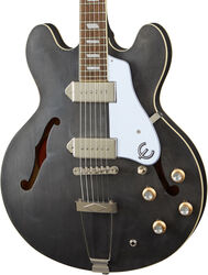 Guitare électrique 1/2 caisse Epiphone Archtop Casino - Worn ebony