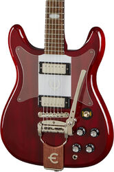 Guitare électrique rétro rock Epiphone Crestwood Custom - Cherry