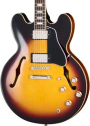 Guitare électrique 1/2 caisse Epiphone 1962 ES-335 Reissue - Vintage burst